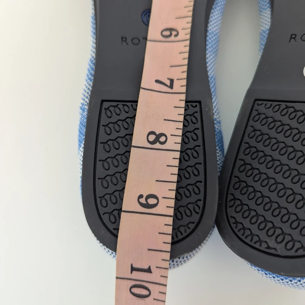 Rothy's Blue Striped Women's Shoes - Picture 11 of 12